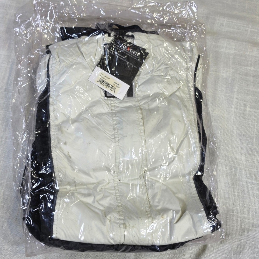 Nexgen Shaf International Men Rain Suit SH-2334 White Black 3XL Heat Resistant